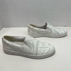 MICHAEL MICHAEL KORS Keaton Slip On leather Sneakers Womens Size 8.5 shoes